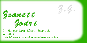 zsanett godri business card